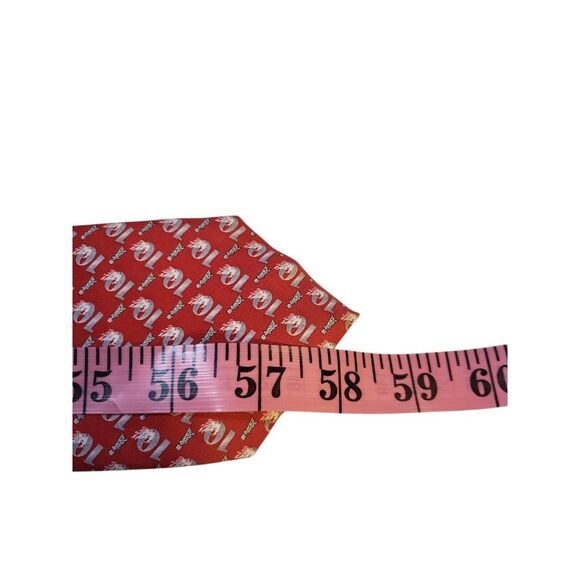 NWT Vineyard Vines Men Tie Phoenix Tower 10 Year Anniversary Red with Gray Tower - Picture 11 of 13